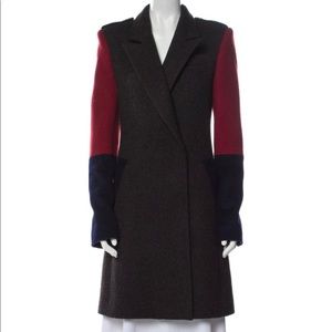 Harbison colour Block Pattern Coat